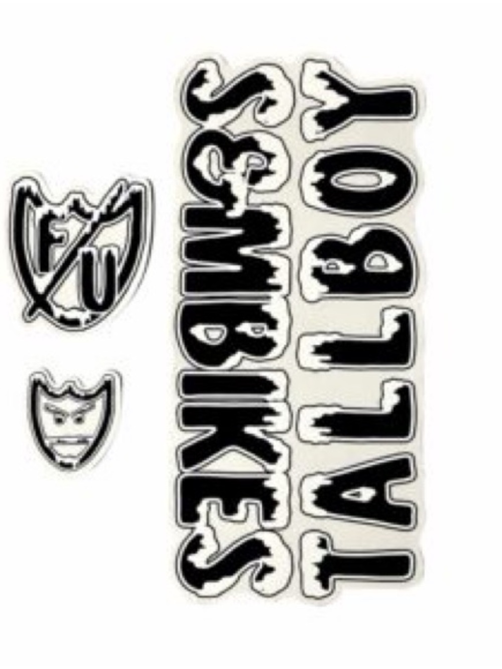 TALLBOY ICY FRAME STICKERS ORIGINAL BMX DECAL  S&M BMX BIKES ODYSSEY PRIMO CULT
